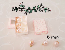 Mini kerstballenset Pink Snowflake