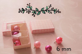 Mini kerstballenset Pretty in Pink
