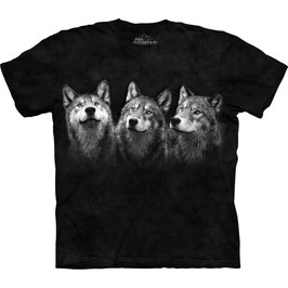 Wolf Triad (braunes T-Shirt)