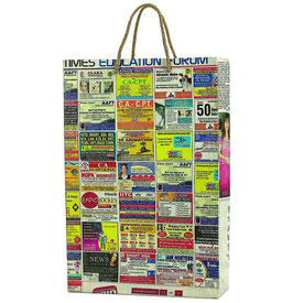 Shopping Bag Aus Recyclingmaterial, Indisches Strassenprojekt, 50 Stk.
