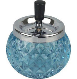 Drehascher Chrom/Glas Kugel 12cm