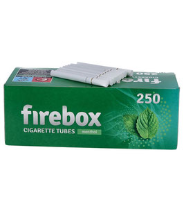 Firebox: Menthol Zigaretten Filterhülsen - 250 Stk.