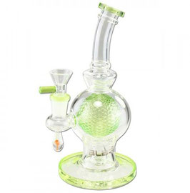 Blaze Glass Golf Ball Bubbler, Grün