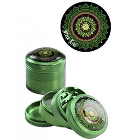 Black Leaf Alugrinder Mandala Grün, 4-teilig