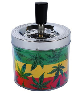 Drehaschenbecher Reggae: 9cm