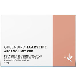 Greenbird Bio-Haarseife Arganöl mit CBD