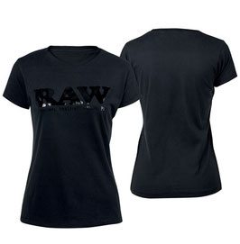 Raw Girl Shirt, Black In Black