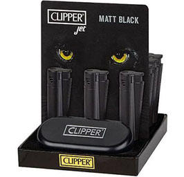 Clipper Metall All Black Matt, Jet Flame - 12er
