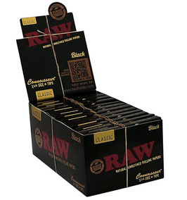 Raw Black Connoisseur 1/4 & Tips - 24er