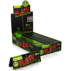 Raw Black Organic Hemp 1 1/4 (24er)