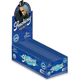 Smoking Double Window - Blue - Box - 25 Stück (25x 120 Blatt)