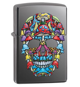 Zippo Feuerzeug: Mushroom Skulls