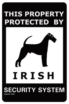 Irish Terrier Schild