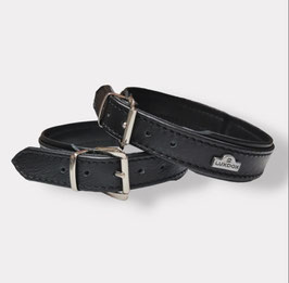 LUXDOX Lederhalsband Cognac
