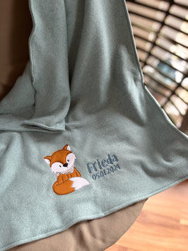 Kuschelige Babydecke mit Fuchsmotiv