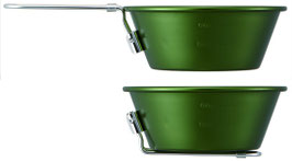 Aluminium Collapsible Camping Sierra Cup Green