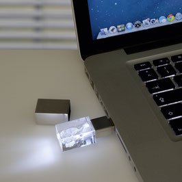 USB-Stick mit 3D Glasfoto