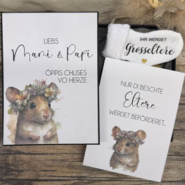 Schwangerschaft verkünden Liebs Mami, liebe Papi oder liebs Mami & Papi 91224