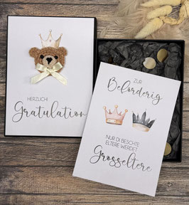 Schwangerschaft verkünden Bär Beförderig