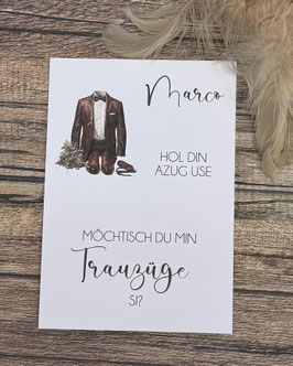 Karte Trauzeuge fragen personalisiert 151225