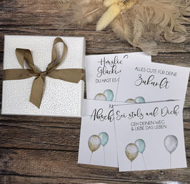 Geschenkbox à la carte Abschlussprüfung, Lehrabschluss, Studienabschluss, Prüfung