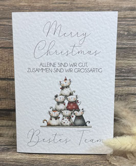 Weihnachtskarte bestes Team