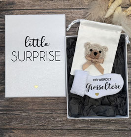 Schwangerschaft verkünden LEERE BOX FÜR SÖCKLI //little Surprise