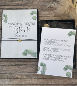 Schwangerschaft verkünden LEERE BOX FÜR SÖCKLI //Glück Kleeblatt
