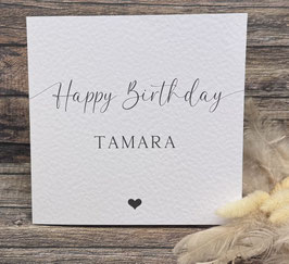 happy brithday noir personalisiert