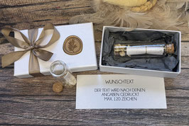 Flaschenpost Wunschtext