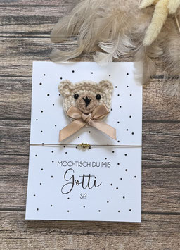 Karte Bär Gotti fragen oder Götti fragen