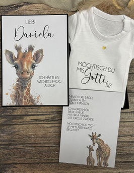 Gotti fragen Götti fragen MINI SHIRT Giraffe 91224
