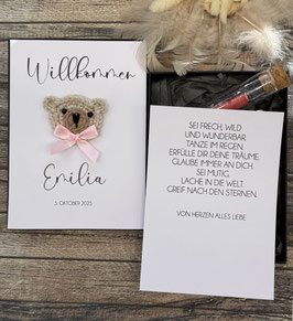 Willkommen Bär Mädchen