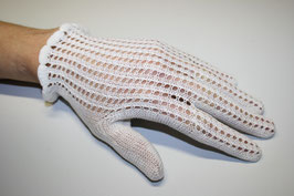 Filoschierte Handschuhe weiss occ. HW28