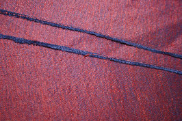 Handgewobener Trachtenstoff Violett / Blau