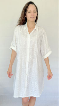 Camicia da notte san gallo svizzero, cotone 100%
