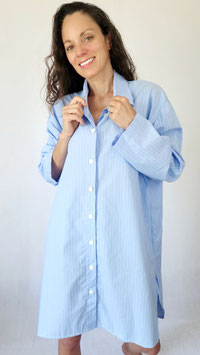 Yarn-dyed nightgown, 100% cotton