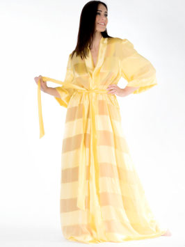 Dressing gown 100% italian silk