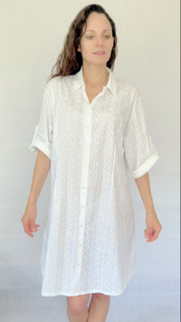 Camicia da notte san gallo svizzero, cotone 100%