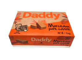 Brauner Rohr-Zucker Rohrzuckerwürfel eckig von Daddy 1Kg