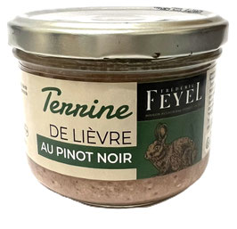 Hasenterrine mit Pinot Noir Terrine de Lièvre 180g Glas Feyel