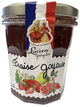Erdbeere und Guave Konfitüre 320g Glas von Lucien Georgelin