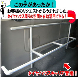 NV350・DX・スーパーロング用　タイヤハウスキャリア