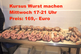 Kursus Wurst selbermachen Hinweis: Die Saison für die Schlachtekurse ist vorbei, es geht ab Ende Oktober wieder weiter!