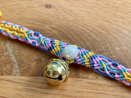 #379 Cappadocia  CAT accessory（淡水パール マクラメ編み猫用アクセサリー／猫の首輪）