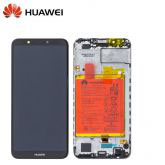 Service remplacement Ecran complet Huawei Y7 2018 Service Pack (Ecran,Batterie,Chassis)