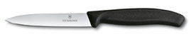 Victorinox Swiss Classic Gemüsemesser, Mittelspitz,  gerader Schliff 10 cm, schwarz