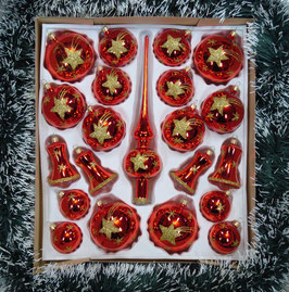 Christbaumschmuck-Set "rot"