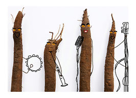 Das Herbst-Postkartenset – 4 Herr Grün Postkarten