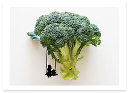 5 Herr Grün Postkarten im schönen Umschlag mit Bindfadenverschluss